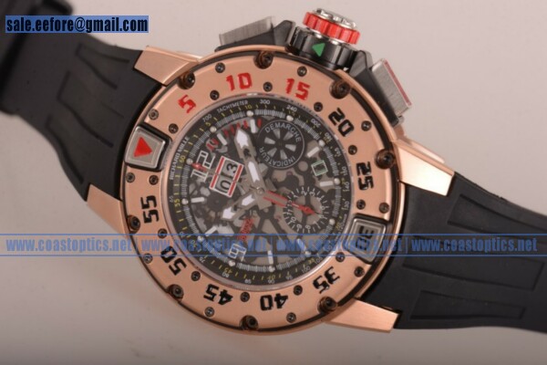 1:1 Replica Richard Mille RM032 Chrono Watch Rose Gold Case RM032